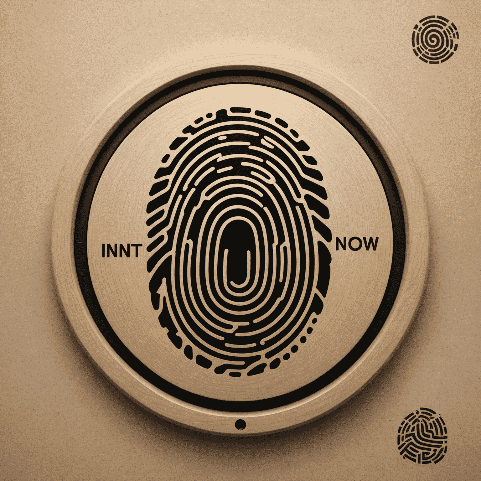 IdentifyNow logo featuring a stylized fingerprint and digital lock icon