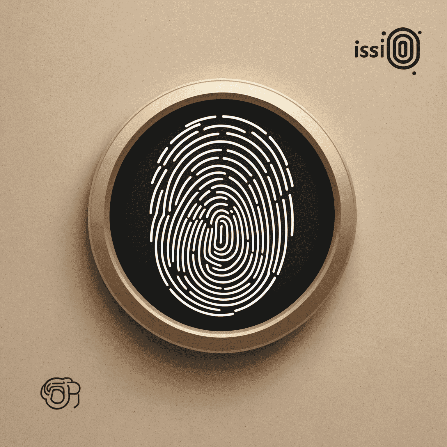 IdentifyNow logo featuring a stylized fingerprint and digital lock icon